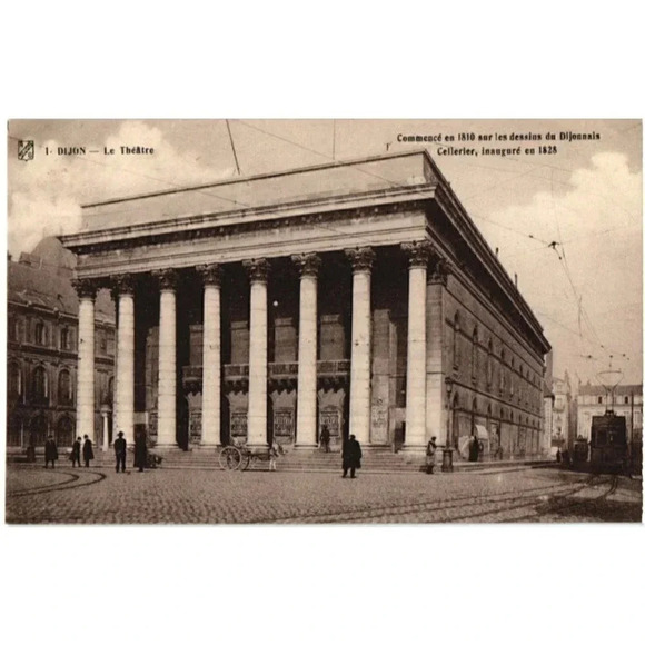 DIJON - The Theatre- Dijon, France Postcard - Picture 1 of 2